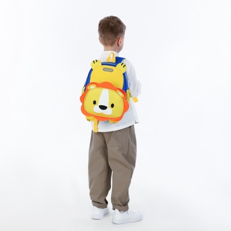Children's backpack on the zipper "chosen", the color is blue/yellow-6