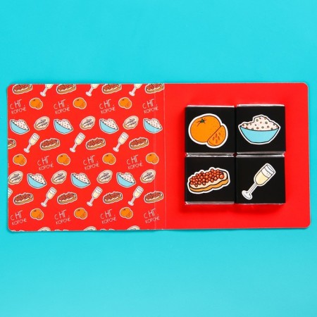 Giftbox "smaller jamb, more nishtyakov", tea, dragee, chocolate, thermostatic, lollipop-8