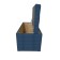 Puff with a lid and weighting, 800 × 400 × 420 mm, bingo velor, Denim color
