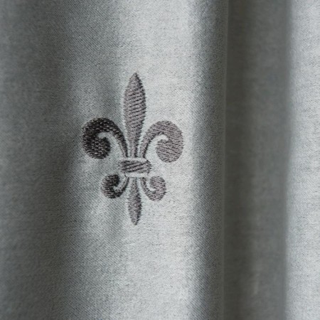 Set of curtains "Lilas", size 145 x 270 cm - 2 pcs, gray-2