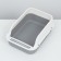 Toilet with side, 40x29x15 cm, gray
