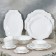 Porcelain dish Magistro "suite", d = 30.5 cm, white color