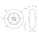 Wheel for transport carts, d = 200 mm