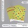 Scrapbooking paper "Donuts" density 180 grams set 10 pcs 15.5x17 cm