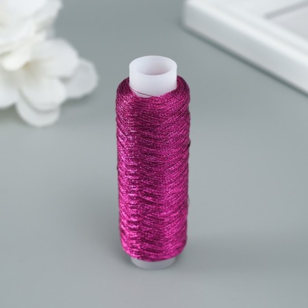 Lurex thread for creativity 200 ± 5 m, raspberry