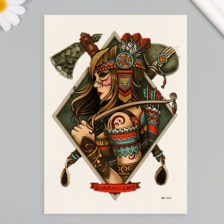 Tattoo on the body color "resistance" 26.1x14.6 cm-1