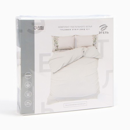 Bedding Ethetel duet Flower Strip (View 2) 143x215 cm - 2 pcs, 220x240 cm, 50x70 cm -2 pcs, pryl-6