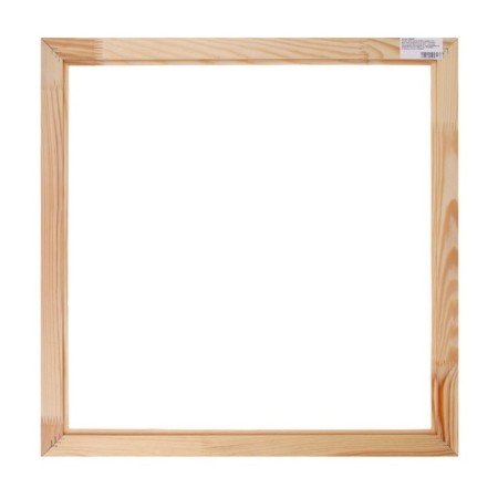 Frame for paintings (mirrors) 50 x 50 cm, profile 37 x 18 mm, emma, unpainted wood (suitable for decoration)-1