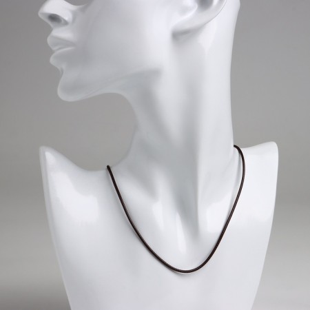 Nylon cord d = 1.5 mm, 43 cm with an extension cord, brown color-1