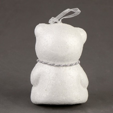 A toy of foam "Bear" with a brilliant bow, 10 cm-2
