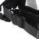 Glasses-mask for motorcycle driving, collapsible, transparent visor, visor, black color