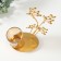 Summary Metal, glass per 1 candle "Sukhotzet in gold" d = 4.7 cm 11x8x19.2 cm