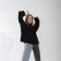 Female jumper SL, with a castle, 42-44, black