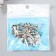 Brads for creativity metal "silver" set 50 pcs 2.5 cm