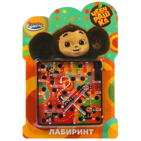 Logical game Labyrinth "Cheburashka", 14.7 × 20.7 × 2 cm