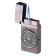 Gas lighter with clock, piezo, flame adjustment, 1.5 x 3.7 x 6.8 cm
