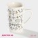 Porcelain share mug "Hedgehog", 380 ml, white color