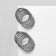 Earrings Metal "Weave" thread, color silver