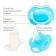 The dummy is classic, silicone, from 0 - 3 months, with a cap, blue color