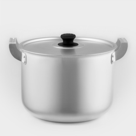 Aluminum pan, 8 l, metal cover