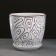 Pot floral abstraction white 2.5 liters