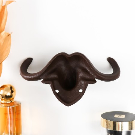 Hooks decorative cast iron "buffalo" 16.5x6.5x8 cm-3