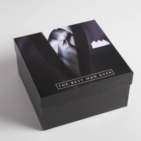 Set of boxes 5 in 1, gift packaging, "gentleman", 14 x 14 x 8 - 22 x 22 x 12 cm-5