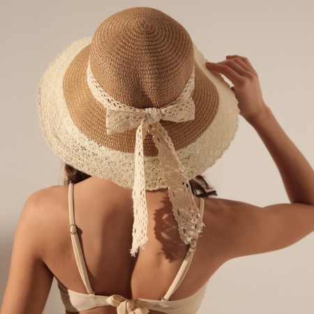 Women's hat minku, light brown color, rr 58-6