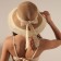 Women's hat minku, light brown color, rr 58