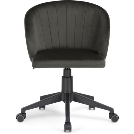 Computer chair Plastic/velor, black/graphite 59x60x78 cm-1