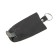 Key on the button, length 11.5 cm, black color