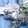 Decor "Winter Dreams" Cloudberry Leaves of the Berry in silver, 19 cm