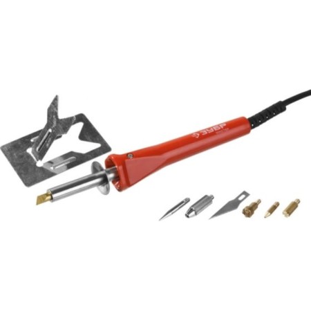 Soldering iron bison master, 220 V, 30 watts, with a set of nozzles 5 pcs