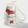 Porcelain shade "Kitty", 320 ml, white color