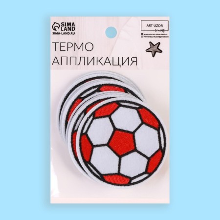Thermal appliance "football", d = 6.5 cm, red/white color-5
