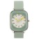 Women's watch, D-2 cm, silicone strap L-25 cm, green