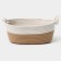 Basket for storage ladled handmade LadOM "Vega", cotton, 33 × 22 × 13 cm, beige color