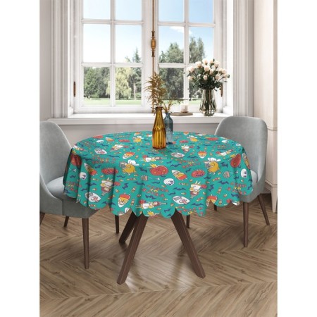 The tablecloth "Halloween party", Round, Saten, D = 150 cm-2