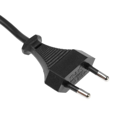 A network cord with a fork, 1.5 m, SHVVP 2 x 0.5 mm2, black-2