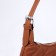 Baget bag with zipper, brown color