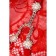 Panties with rhinestones Joli aileen, red color, size OS