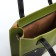 Bag Female Tout with zipper, green color