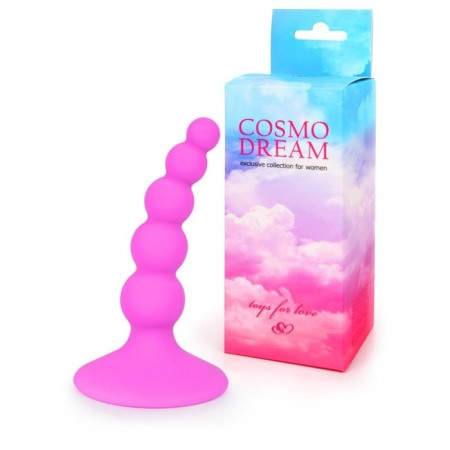 Anal stimulator Cosmodream Christmas tree, without vibration, silicone, 95 x 24 mm, pink-1