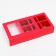 Box for sweets 6 pcs, scarlet, 13.7 x 9.85 x 3.86 cm