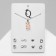 Set of 5 objects: earrings (4 pairs), pendant -pink pendant, pink color in silver, 40 cm