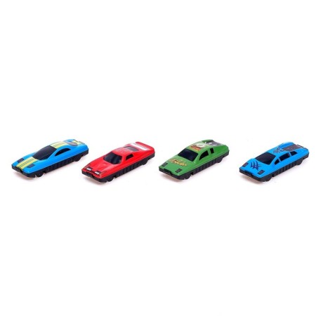 Set of metal machines "Race", 4 pcs., Mix colors-4