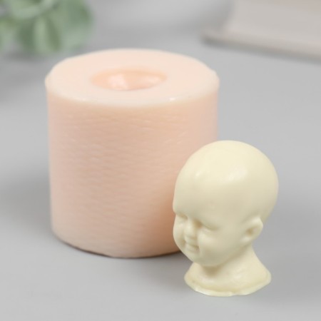 Mold Silicon "Baby Head" No. 21 2.8x2.5x3.3 cm-3