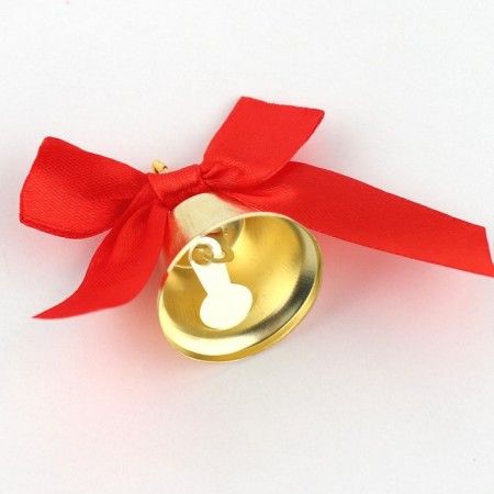 A bell on a pin with a bow for graduation, red, d = 3.6 cm-2