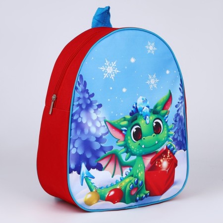 Baby backpack "Dragon in the forest", 30*25 cm-3