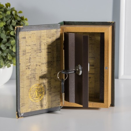 Safe-book wood to the leatherette "A.S. Pushkin. Captain's daughter" 17x11x5 cm-2